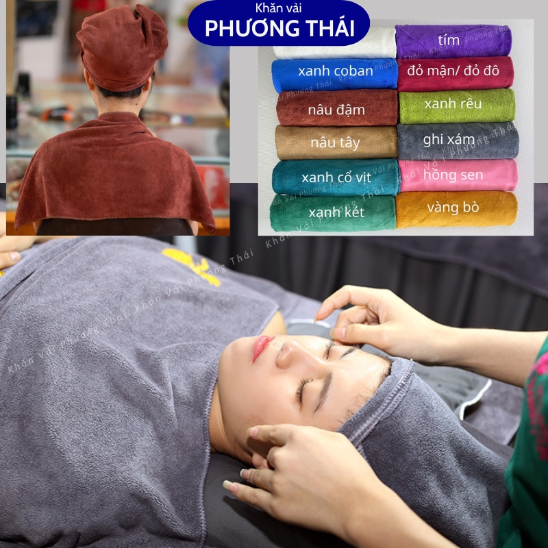 นิค ผ้าเช็ดตัวและผ้าโพกหัว สุด ๆ ดูดซับ สําหรับสปาและร้านทําผม ขนาด 35*75ซม | มีวีดีโอจริง