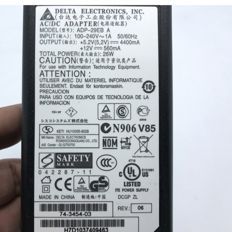อะแดปเตอร์แปลงไฟ Delta ADP-29EB A
