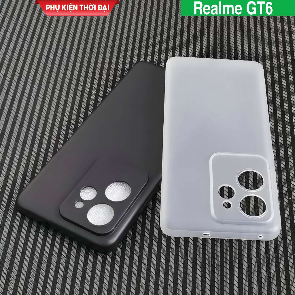 เคส Realme GT6 China / GT7 / 7 Pro / GT8 / GT8 Pro สียืดหยุ่นบางเฉียบฝาครอบโทรศัพท์แฟชั่น