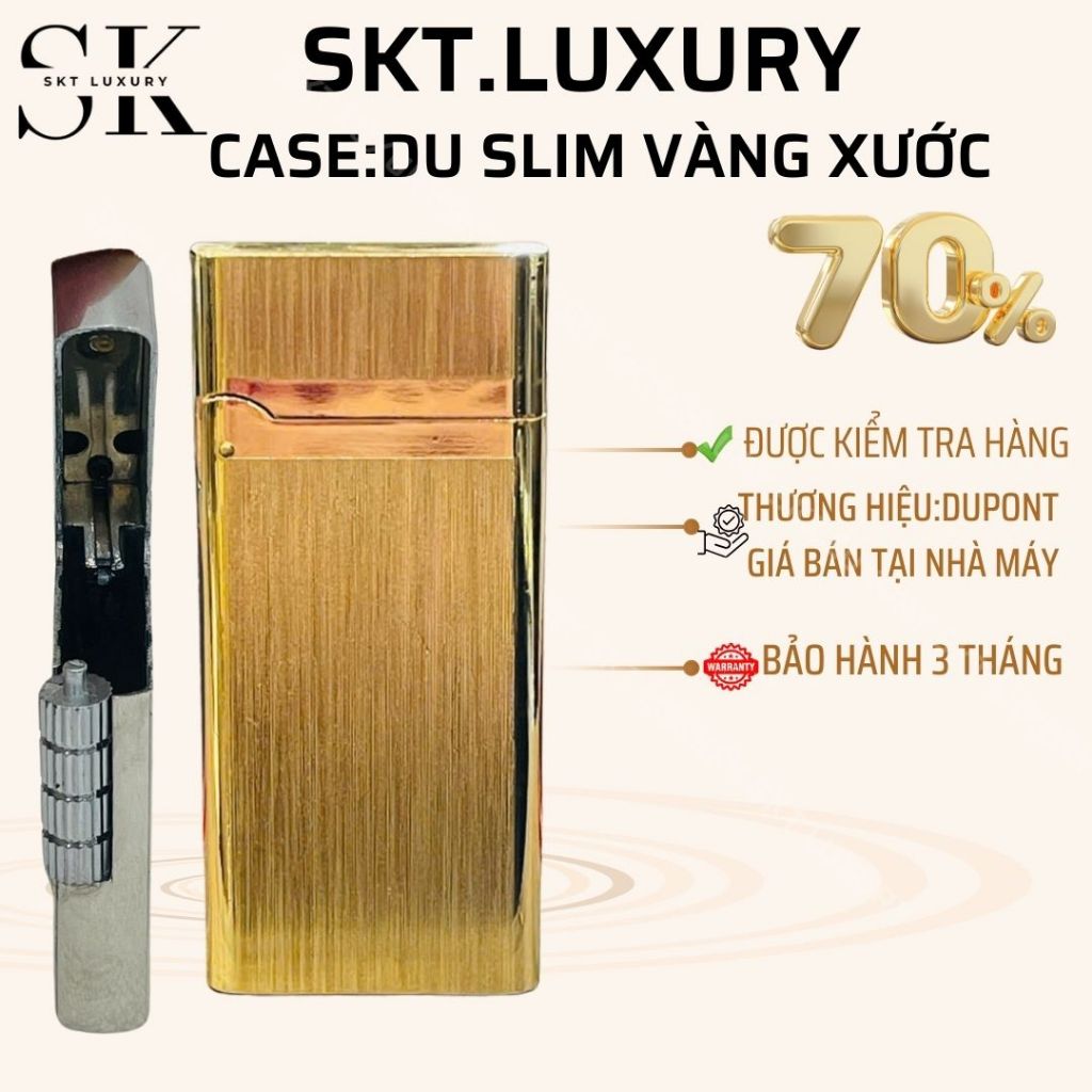 CASE Dupont slim ploss gold, premium dupont (มีน้ําแข็ง 5v)วัสดุทองเหลือง (ไม่รวมฟูเอล)