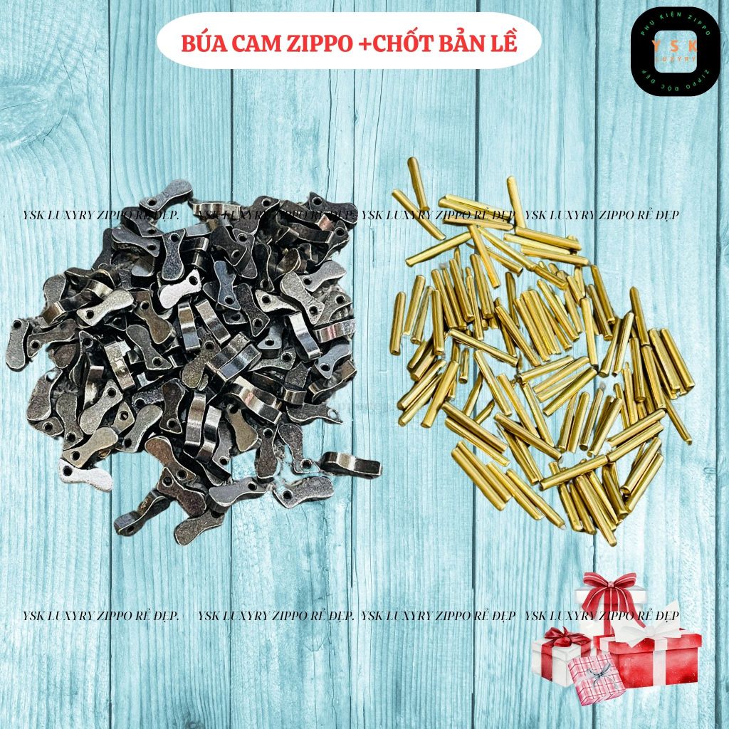 Combo (ค้อนแคม Zippo + หมุดบานพับ zippo) อุปกรณ์เสริม zippo แท้ (YBUACAMCBLE)