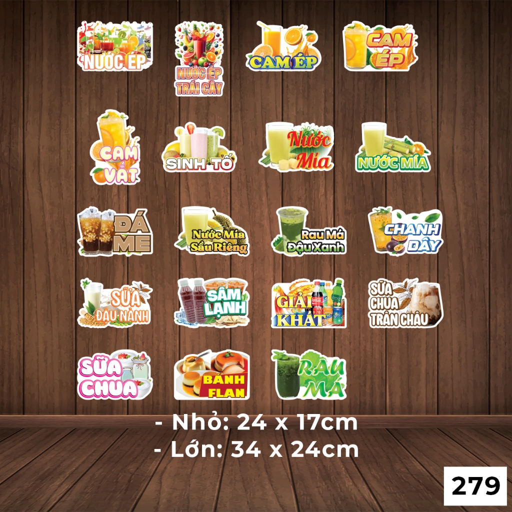 สติ๊กเกอร์รูปลอกสําหรับ BREASTS, JUICES, BEVERAGES - รหัส 279