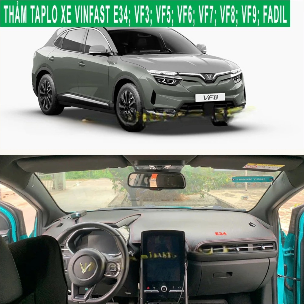 Vinfas Car Taplo พรมทุกประเภท Vf3, Vf5, Vf6, Vf7, Vf8, Vf9... สินค้าแบบที่ 1 หนา 3 ชั้น กันลื่น
