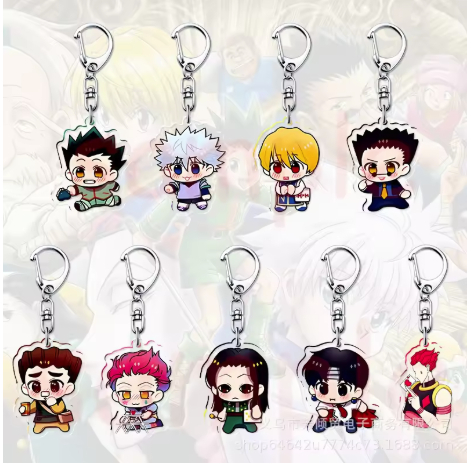 Anime HUNTER X HUNTER Killua Zoldyck Kurapika พวงกุญแจการ์ตูนอะคริลิค