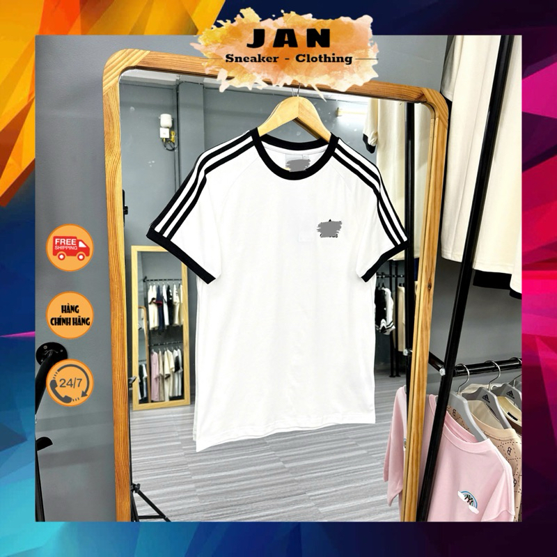 เสื้อยืด Adicolor 3-Stripes Das สีขาวแท้ Code: IA4846 | ร้านแจน