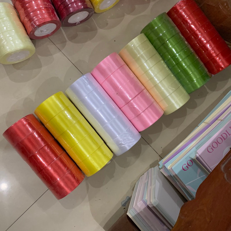ริบบิ้นผ้าไหมธรรมดา 4CM ทําด้วยมือ
