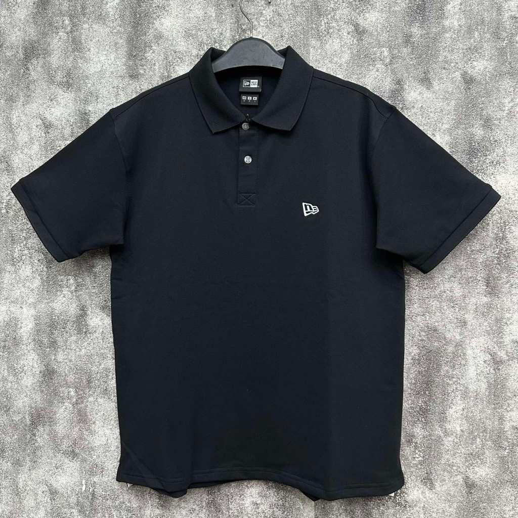 เสื้อโปโล NewEra ปักสีดําล้วนแท้