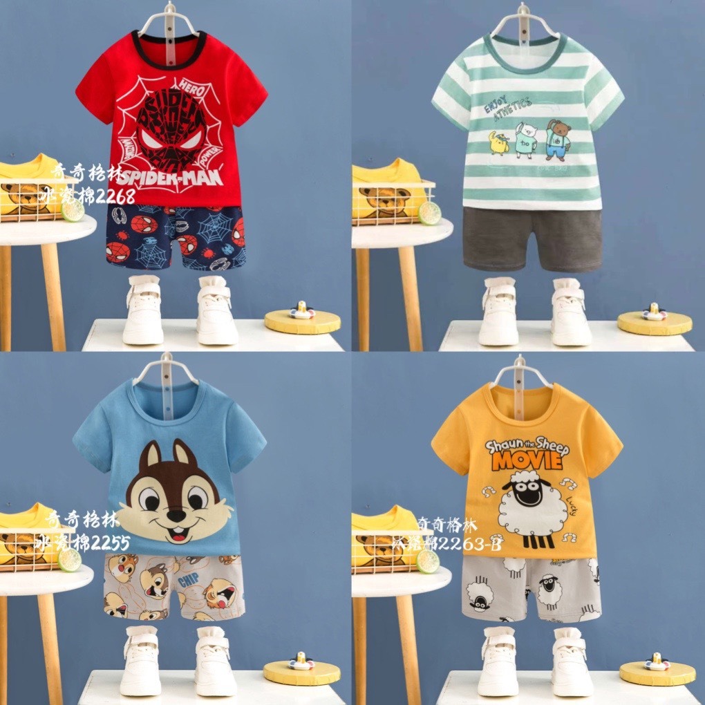 เสื้อผ้าเด็กผู้ชายกว่างโจว made in Korea QI-KUBAO-DONFAN 8-11KG (SIZE 50/90)