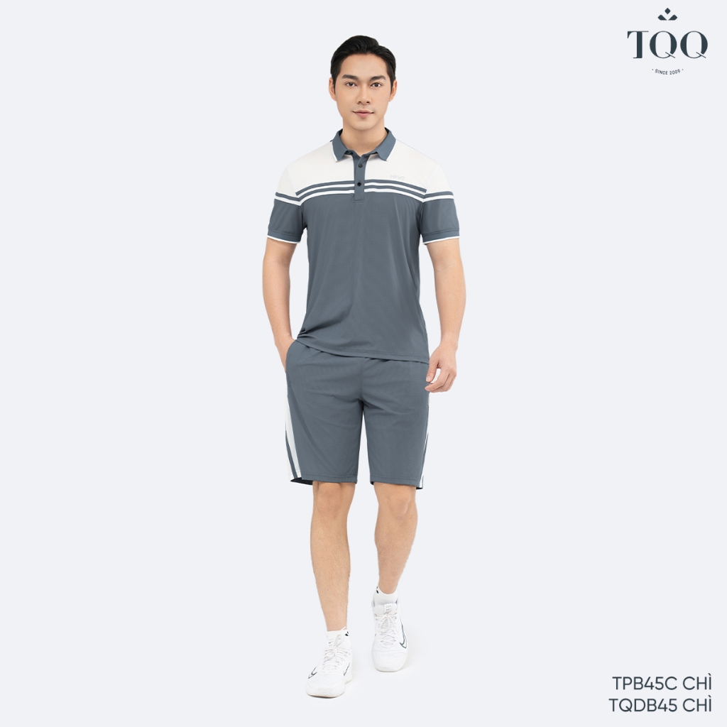 ชุดกีฬาผู้ชาย HIVE TQQ พร้อมคอปกเปิดลง ระบายอากาศได้ดี ยืดหยุ่นดี เหมาะสําหรับเล่นเทนนิสและลูกดอง TP