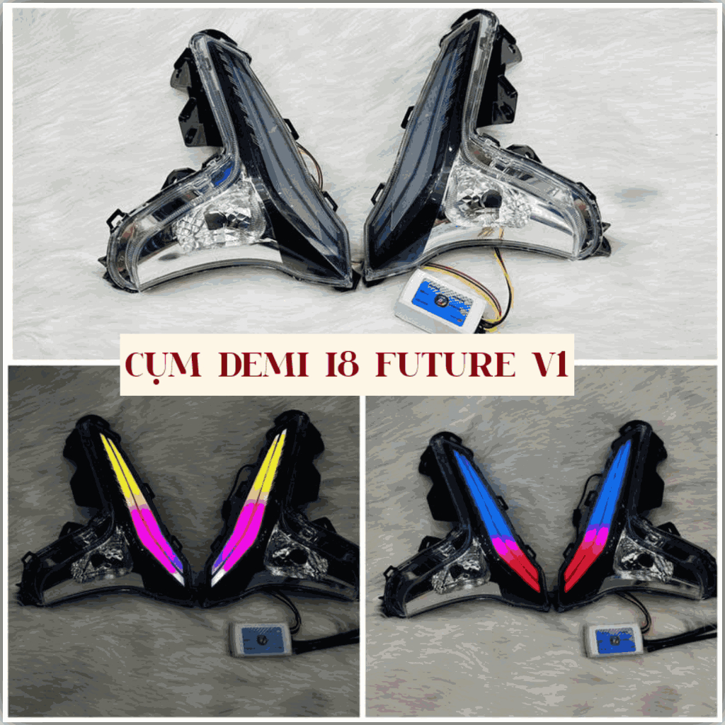 Mod audi A11 ชุด demi สําหรับแอปเปลี่ยนสี Future Led - รุ่นแก้วแท้ (1 คู่)