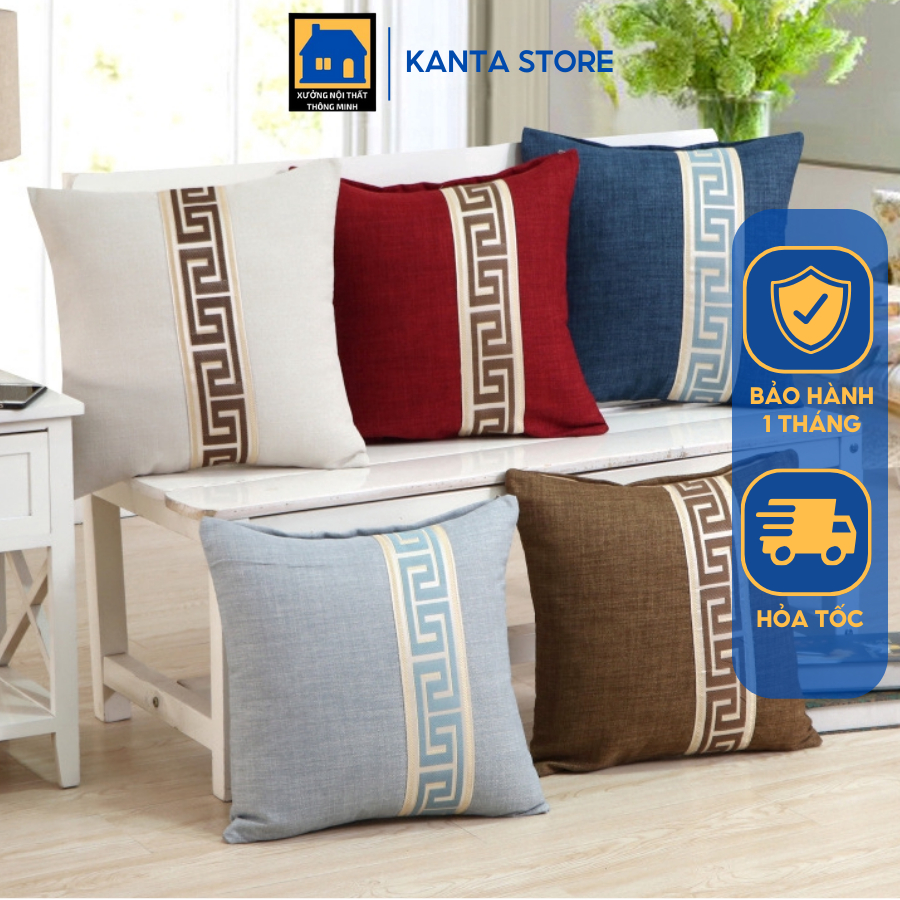 CLASSIC PLAID PATTERN SOFA PILLOW ขนาด 45X45CM