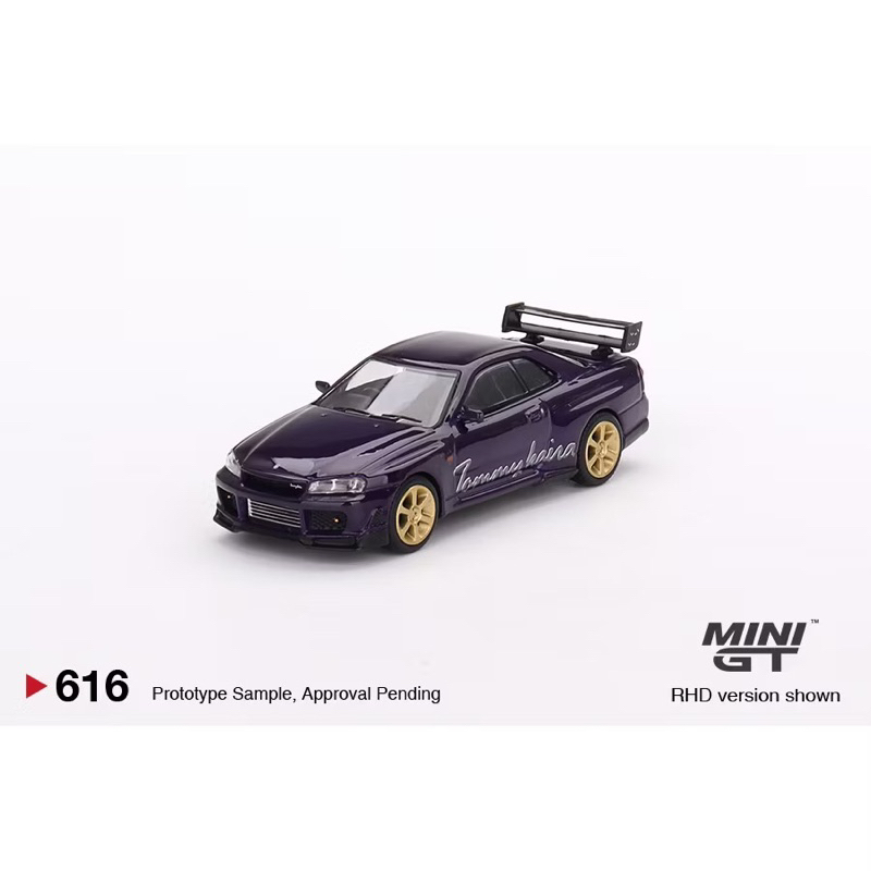 Mini GT Nissan Skyline GT-R R34 Tommykaira R-z Midnight Purple รถโมเดล