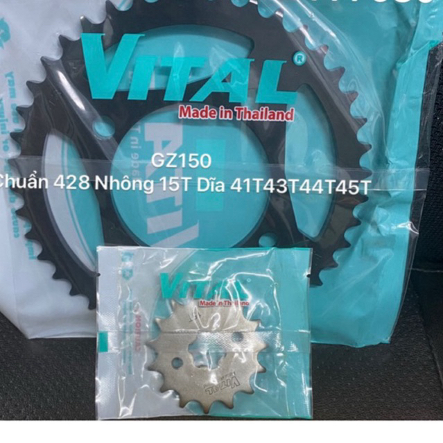 GZ 150 ดิสก์เบรก 41T43T45T SPRINGS 13T 14T 15T 16T VITAL MADE IN THAILAND