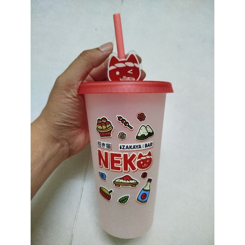 Neko Izakaya ถ้วยพลาสติกเปลี่ยนสี