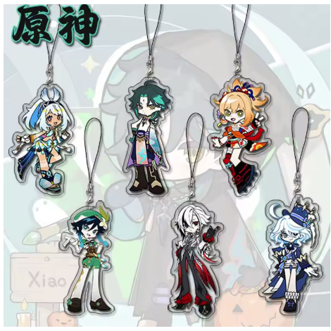 Furina Furina Furina Furina Furina Furina Furina‌ พวงกุญแจอนิเมะ Xiao Women micha โทรศัพท์มือถือ