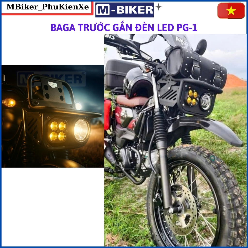 กระเป๋าไฟ led PG1, กระเป๋าไฟหัว PG1, กระเป๋าหน้า PG1, อุปกรณ์เสริม mbiker