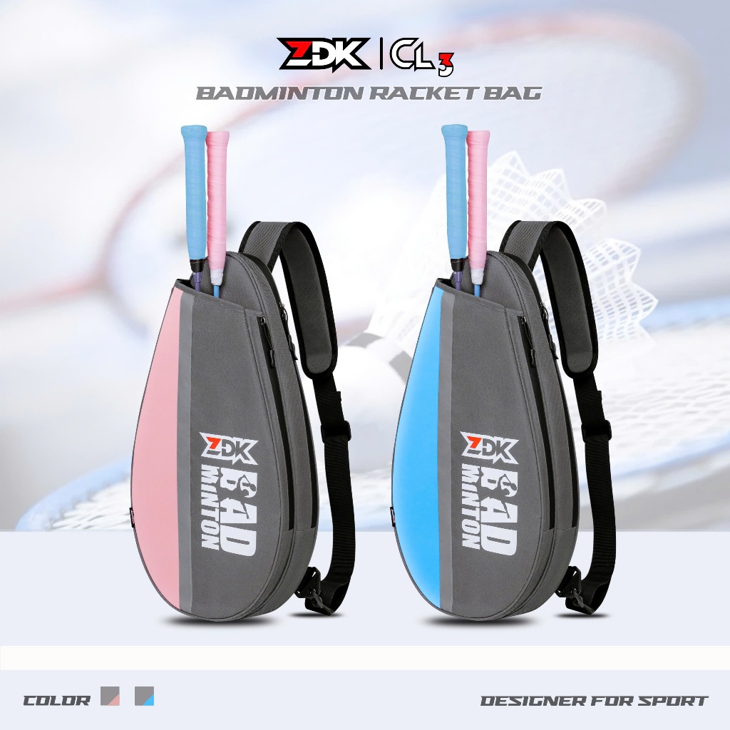 ZDK CL3 กระเป๋ามัลติฟังก์ชั่นสําหรับผู้ชายและผู้หญิง, กระเป๋ากีฬาสําหรับแบดมินตัน, ลูกดอง, ไม้เทนนิส, กระเป๋าสะพายคุณภาพสูง