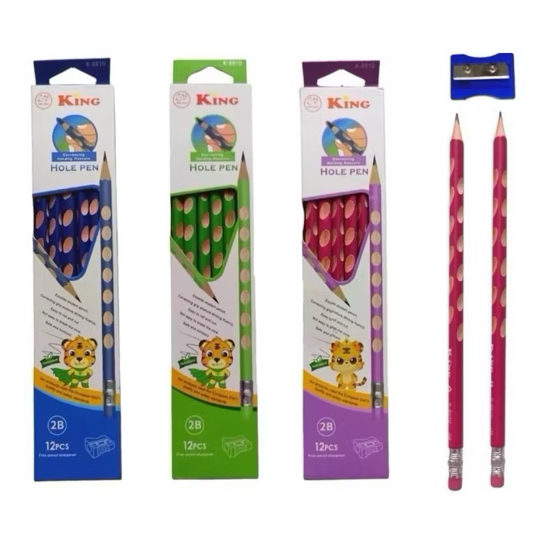 กล่องดินสอวางตําแหน่ง King K-8810 กล่องพร้อมไส้ 2B สําหรับรองรับตัวอักษร