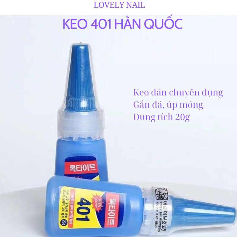 กาว 401 มาตรฐาน เกาหลี 401 กาว กาว เฉพาะ กลับหัว สติ๊กเกอร์ติดเล็บ