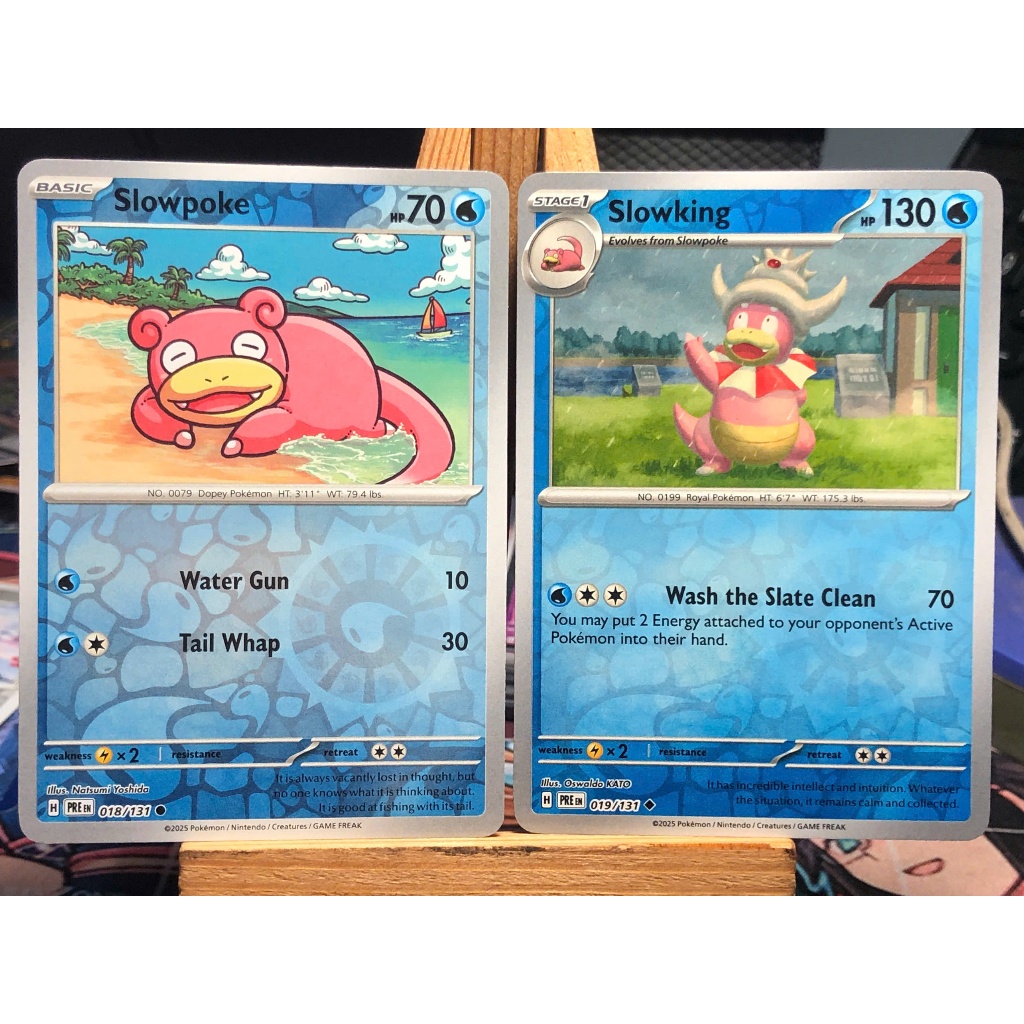 [KW2 Pokemon] [EN] Combo 2 การ์ด Slowpoke - 018/131, Slowking - 019/131 - PREEN