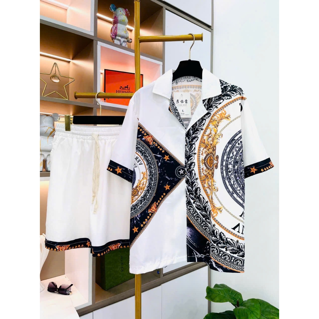 ชุดฤดูร้อนสําหรับผู้ชายสําหรับชายหาดและการเดินทางที่มีพิมพ์ที่สวยงาม-คุณภาพสุด ๆ ใหม่ 2025