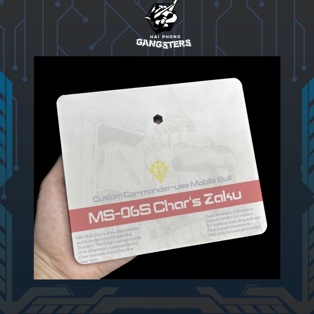 [ร้านข้อความก่อน]MJ1 - Chars Zaku - ฐานไมก้าสําหรับกันดั้ม
