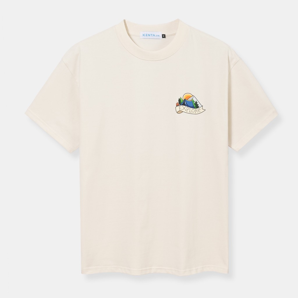 สํารวจเสื้อยืดผ้าฝ้าย Unisex KENTA ATN0174