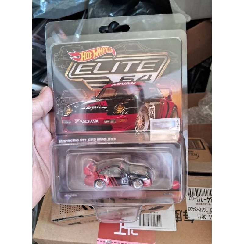 HOT WHEELS ELITE 1/64 - PORSCHE 911 GT2 EVO 993 ADVAN TEAM YOKOHAMA