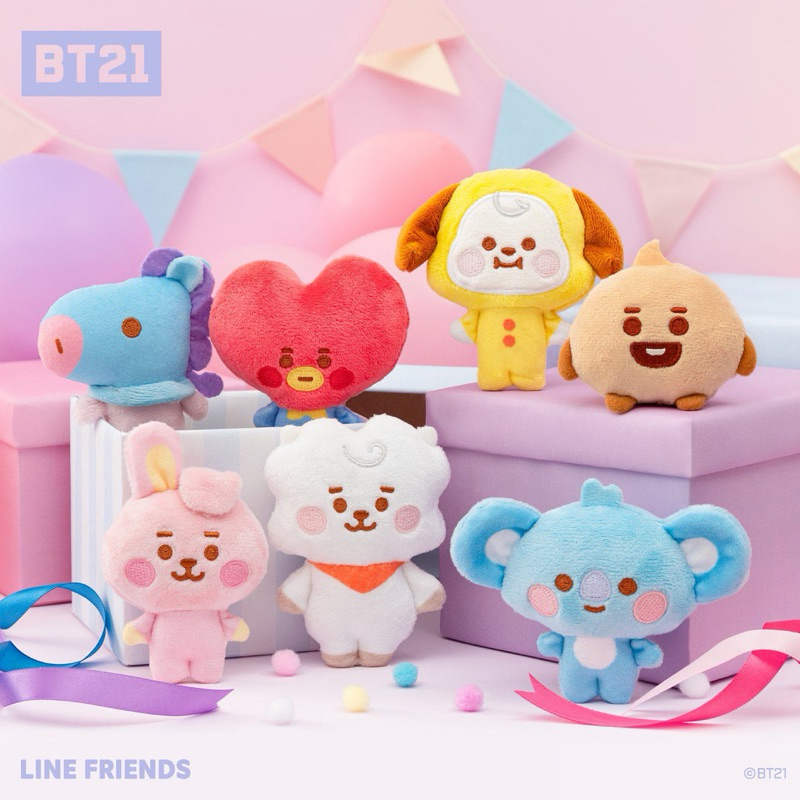 [ OFF ITEM ] พวงกุญแจ BT 21 Baby Fuwa Fuwa (READ DESCRIPTION CAREFULLY)