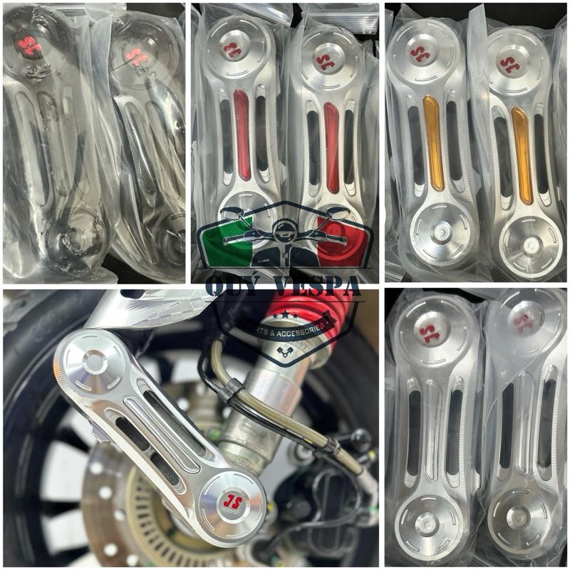 JS Manuf ฝาครอบตะเกียบอลูมิเนียม CNC สําหรับ Vespa Sprint Primavera GTS LX S (Except Sprint 3vie)