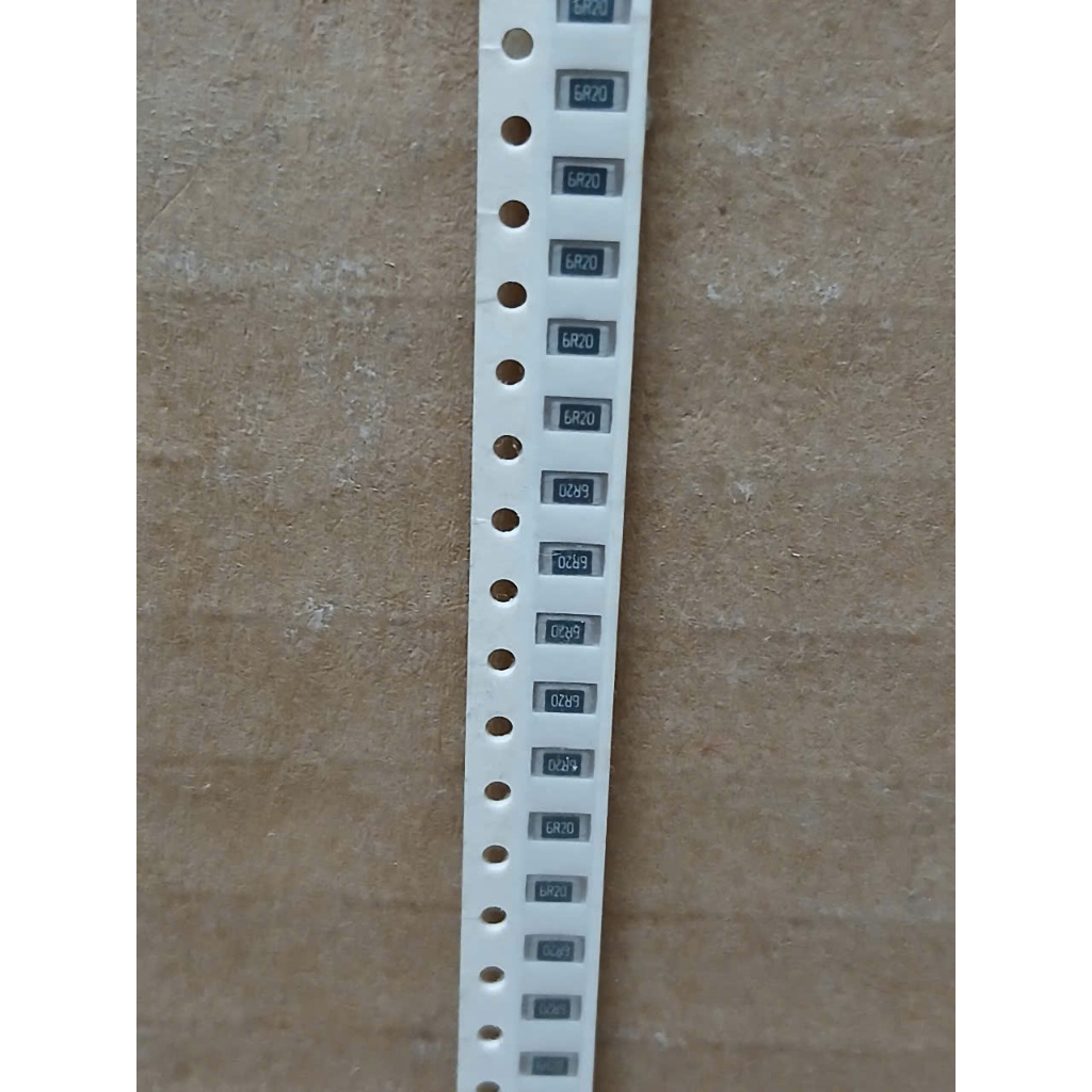 6R20 6R2 Paste Resistor ขนาด 1206 1/4W (100 ตัว)