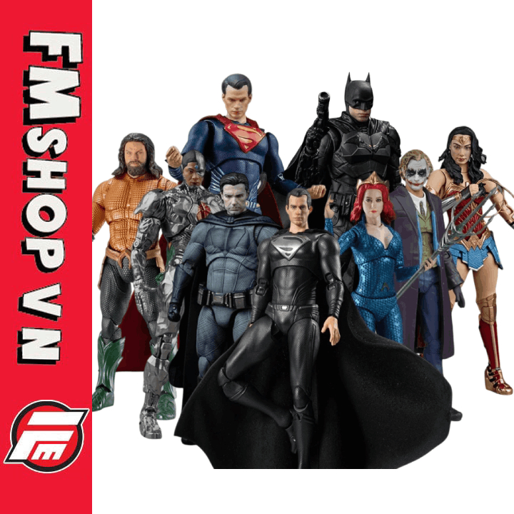 FJ DC Batman/Superman/Wonder Woman Comic Superhero Figure Model