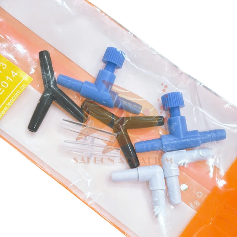 OXY LEECOM AQUARIUM OXYGEN LOCK ชุดอุปกรณ์เสริมวาล์ว | เช็ควาล์ว