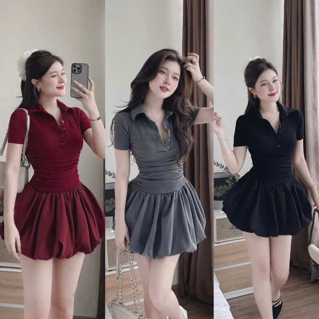 < QTC > ชุดเดรสคอโปโลผู้หญิงชุดเดรสปาร์ตี้สําหรับผู้หญิงที่มีเสน่ห์สุด ๆ ที12