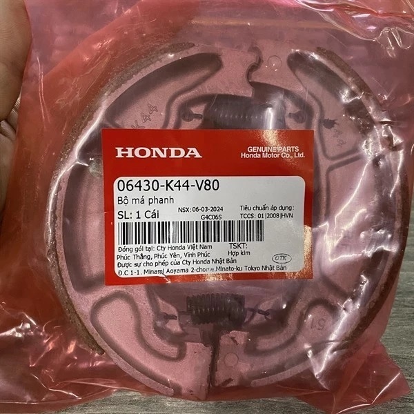 ผ้าเบรคหลังสําหรับvision sh mode vario ab 110-160 pcx ตะกั่ว 125 06430K44V80 แท้
