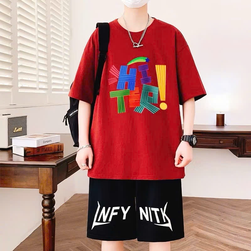 Chan Chan Chan 4-Way Cool Cotton Short Sleeve Clothes Set with TIHER Print for Boys ตั้งแต่ 13 ถึง 5