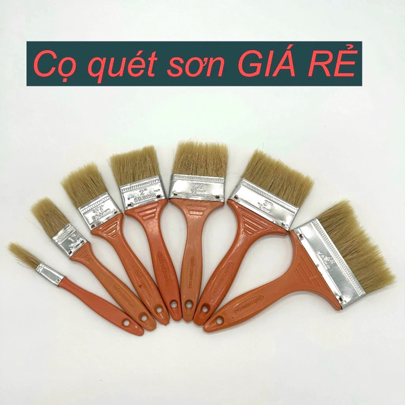 คอมโบแปรงทาสี 12 ชิ้น 0.5in, 1in, 1.5in, 2in, 2.5in, 3in, 4in