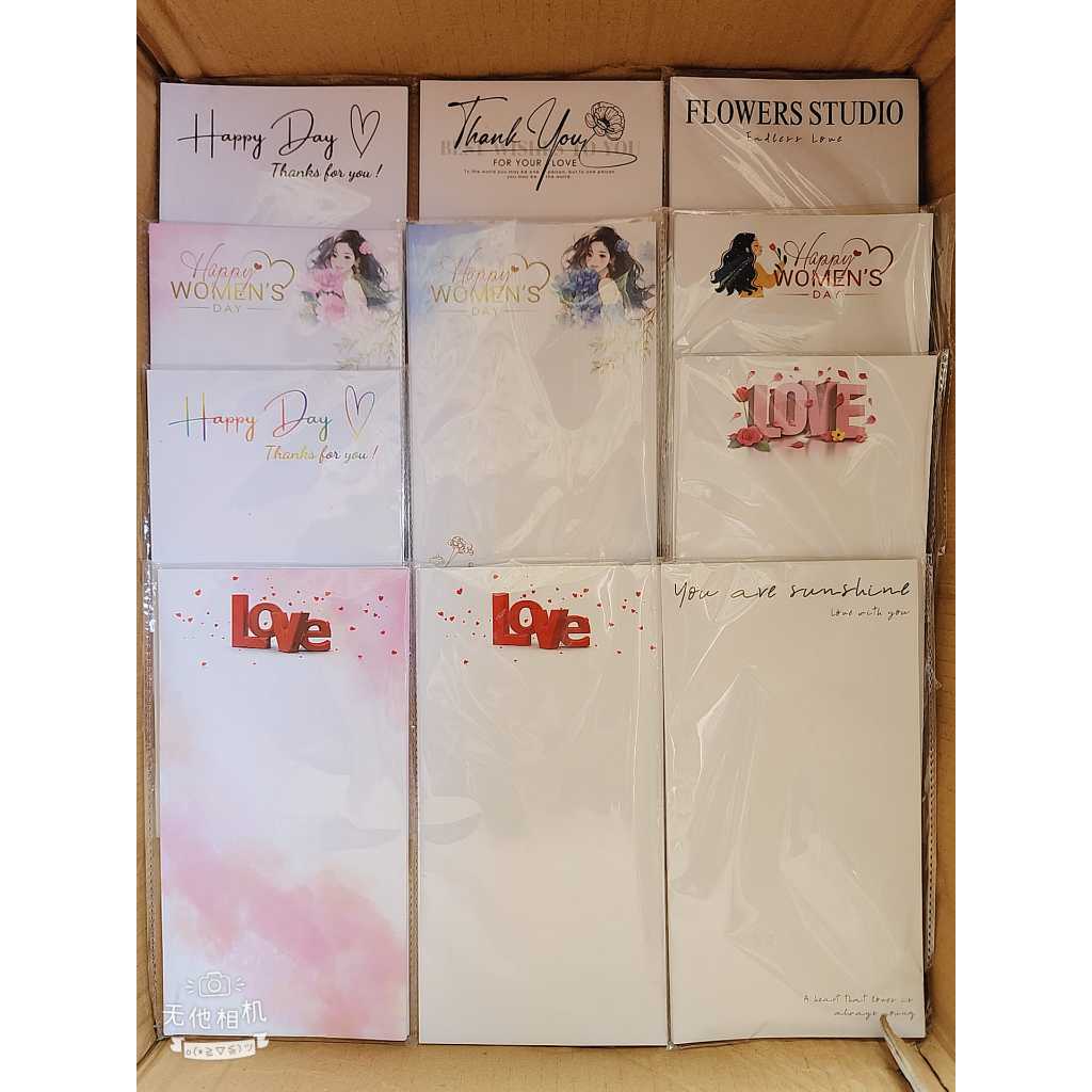 [ถูกสุดๆ]_ขายส่งจํานวนมาก50แผ่นจดหมายพิมพ์1-3-5กระดาษซับช่อดอกไม้ (25×13ซม.) กระดาษซับมินิสําหรับช่อดอกไม้