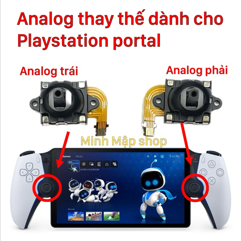 เปลี่ยนอะนาล็อกสําหรับ playstation portal และ PS Vr2