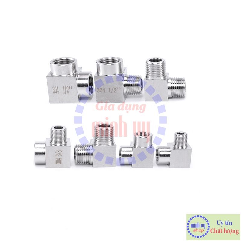 ขั้วต่อเกลียวสี่เหลี่ยม G วัสดุ 304 สแตนเลสทุกชนิด G1/4 G3/8 G1/2 G3/4