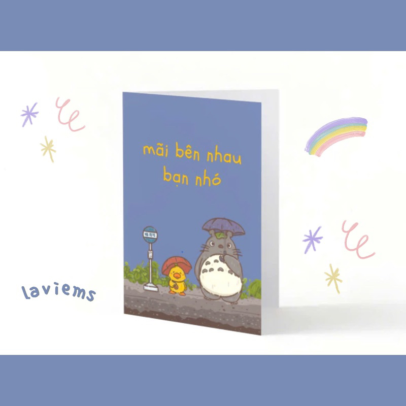 UNIQUE CUTE LOVER GIFT CARD WITH GHIBLI PRINT [รักใน Ghibli ]