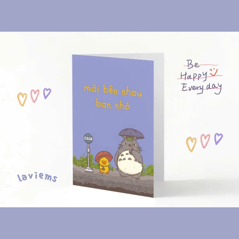 UNIQUE CUTE LOVER GIFT CARD WITH GHIBLI PRINT [รักใน Ghibli ]