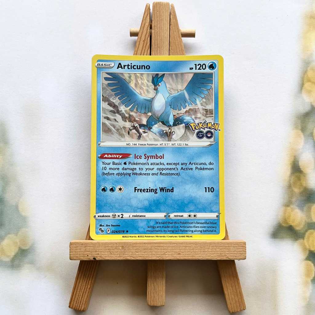 Articuno 024/078 Picture Card - Pokemon GO Rare English Odd Card