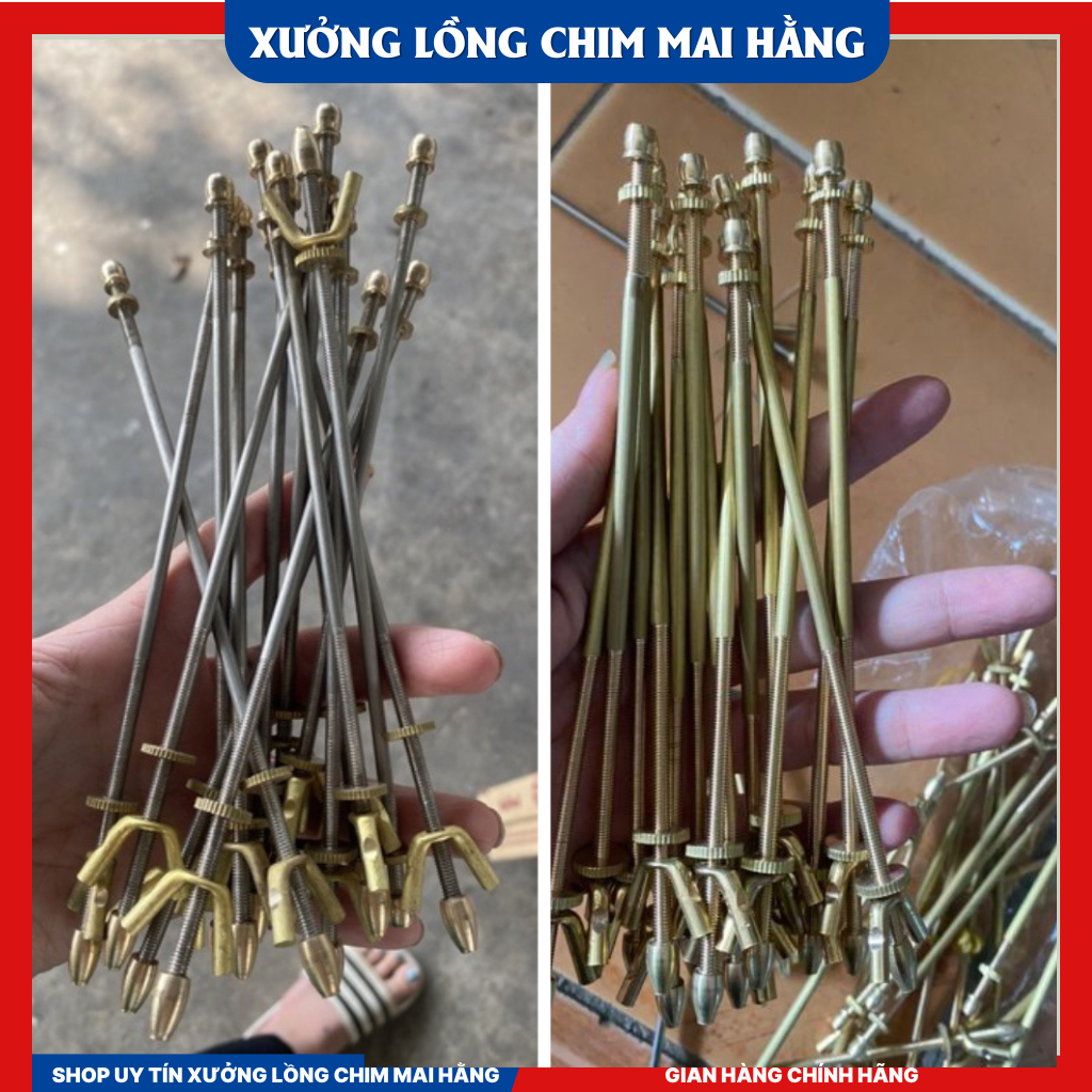 Copper Ti ติดตั้งด้วยตะขอกรงนก ยาว 17 ซม. เพื่อติดกรง Crested - Choe