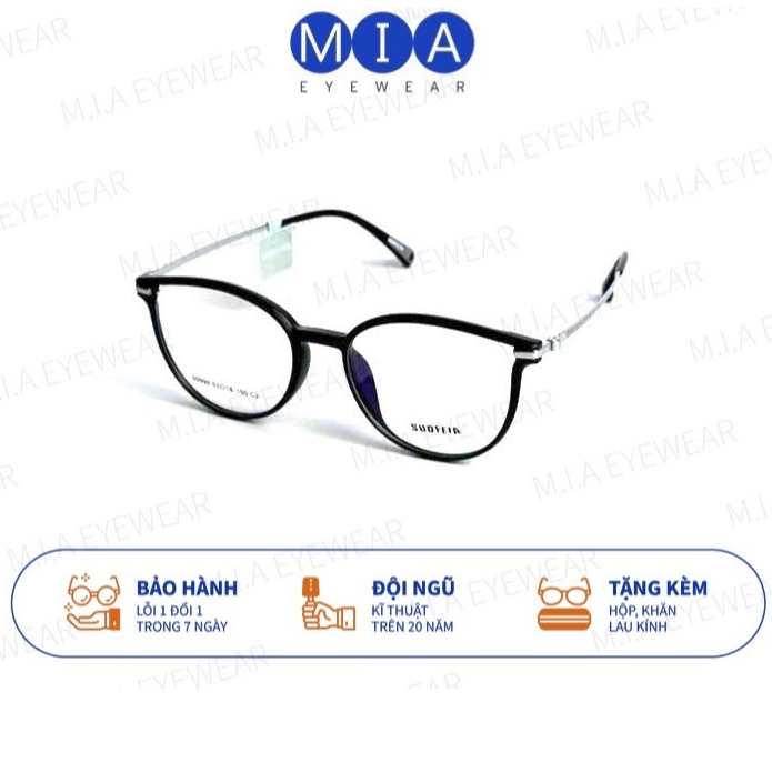 MIA EYEWEAR G99 กรอบแว่นตาทําจากพลาสติกและวัดไทเทเนียมคุณภาพสูงสร้างไฮไลท์ที่ทันสมัย