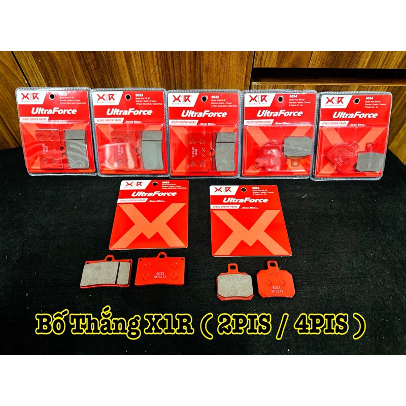 X1R ผ้าดิสเบรคสําหรับ Brembo / Frando / SMRT / MFZ / RCB R55 / RCB R1 หมู ของแท้ X1R ///
