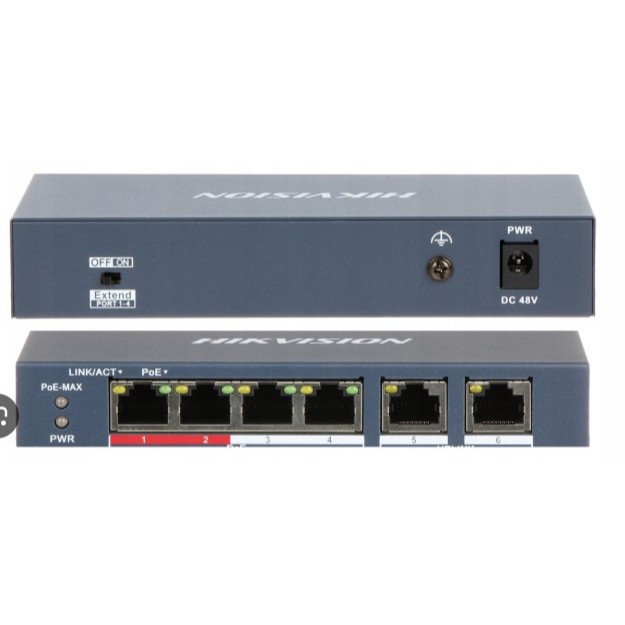 HIKVISION Poe Switch 6 พอร์ต 10 / 16 พอร์ต DS-DS-3E1310P-EI/M -EI/M 3E1106P 1106 0106 0310 1510 1318