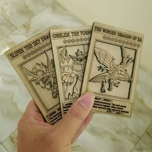 ชุดกําลังไม้ถ่าน LIM 3 ชิ้น Yugi Obelisk, Osiris, Ra d23