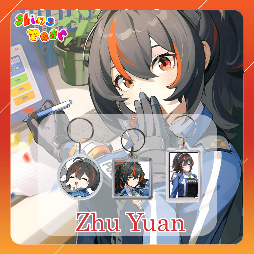 [Zenless Zone Zero] - พวงกุญแจ | พวงกุญแจ Zhu Yuan - ทํางานทั้งวัน | ZZZ Game ของขวัญตกแต่งสุดน่ารัก