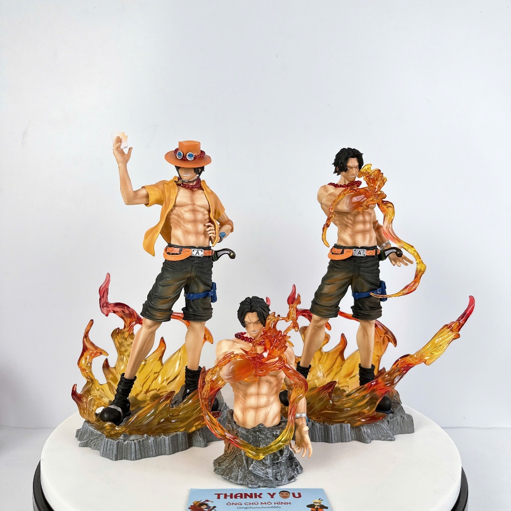 Ace Fire Fist Model in Onepiece 26cm Super Beautiful Fire Effec Ongchumohinh888 MH2192